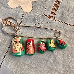 RARE vintage hand painted Disney Ariel Pin